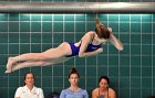 Maddy Morrison  Wheaton College Women's diver Maddy Morrison competes against Babson College, January 11, 2020. - Photo By: KEITH NORDSTROM : Wheaton, Swimming, Maddy Morrison